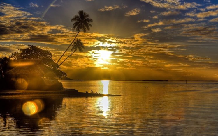 beach, Sunrise, Nature, Sun, Sky, Beauty HD Wallpaper Desktop Background