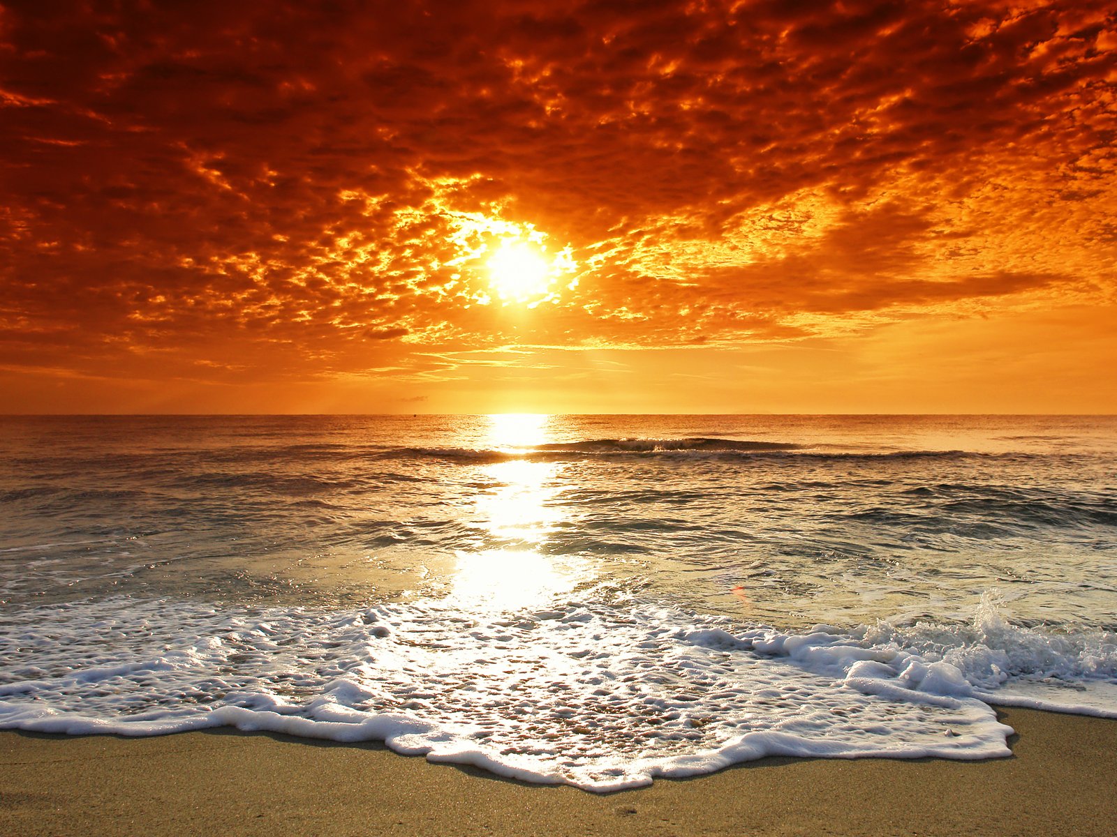 beach, Sea, Ocean, Beauty, Sky, Sloud, Sunset Wallpaper