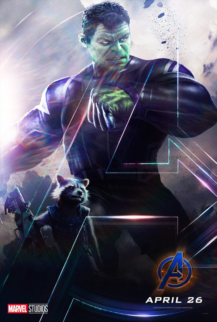 Mark Ruffalo, Rocket Raccoon, Hulk, Avengers Endgame, Marvel Cinematic Universe, Marvel Comics HD Wallpaper Desktop Background