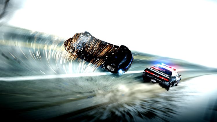 need, For, Speed, Hot, Pursuit, Police, Crash, Roll, Accident Wallpapers HD  / Desktop and Mobile Backgrounds