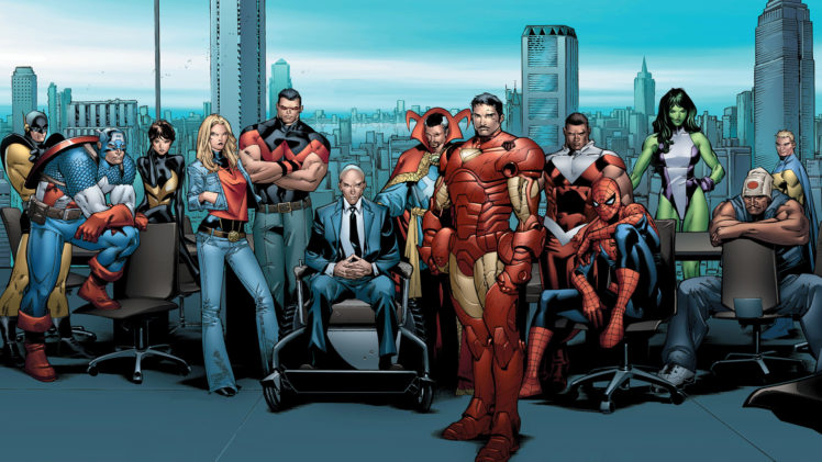 avengers, Marvel, Iron, Man, Spider man, She, Hulk, Captain, America HD Wallpaper Desktop Background