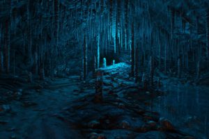 dear, Esther, Video, Games, Nature, Landscapes, Cavern, Caves, Stalagmite, Stalactite, Detailpsychedelic, Blue, Path, Trail, Rocks, Fantasy