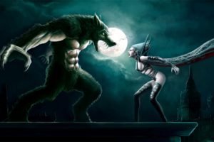 lycan, Vs, Vampire, Underworld, Fanart, Fantasy, Dark, Creatures, Monsters, Werewolves, Vampire, Evil, Undead, Death, Battle, War, Art, Scary, Spooky, Creepy, Halloween, Moon, Sky, Clouds, Gothic, Women, Females,