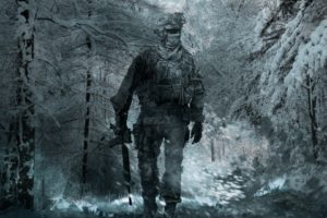 soldiers, Video, Games, Snow, Forest, Frozen, Weapons, Modern, Warfare, 2, Warriors, Military