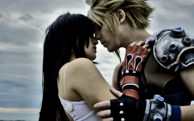 final, Fantasy, Cosplay, Cloud, Strife, Tifa, Lockheart, Women, Men, Brunette HD Wallpaper Desktop Background