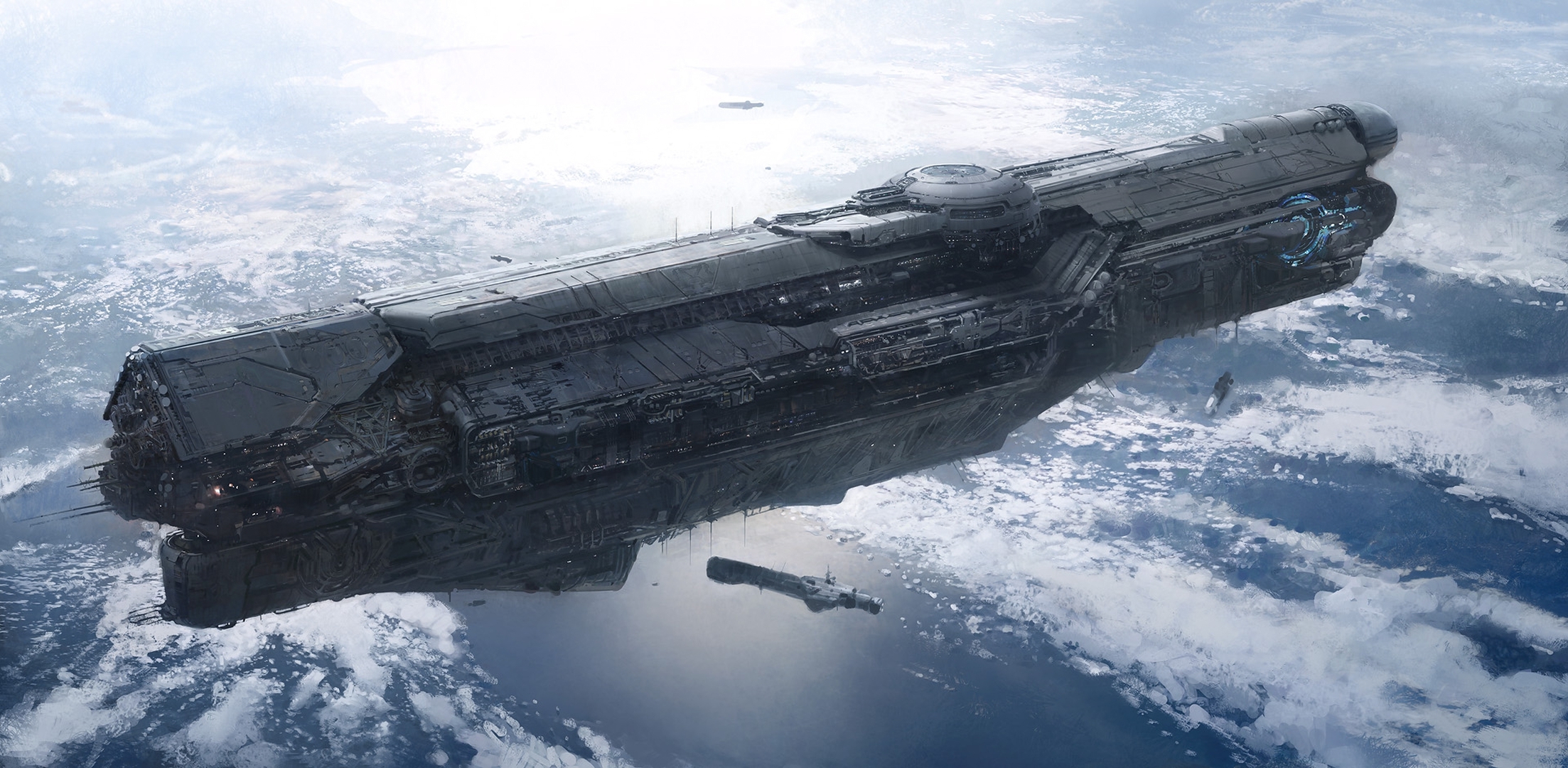 halo, Unsc, Infinity, Sci, Fi, Science, Video, Games, Spaceship, Spacecraft,  Planets, Ocean, Sea, Space, Futuristic Wallpapers HD / Desktop and Mobile  Backgrounds