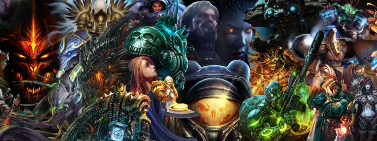 blizzard, Diablo, World, Of, Warcraft, Starcraft, Characters, Fantasy, Dual HD Wallpaper Desktop Background