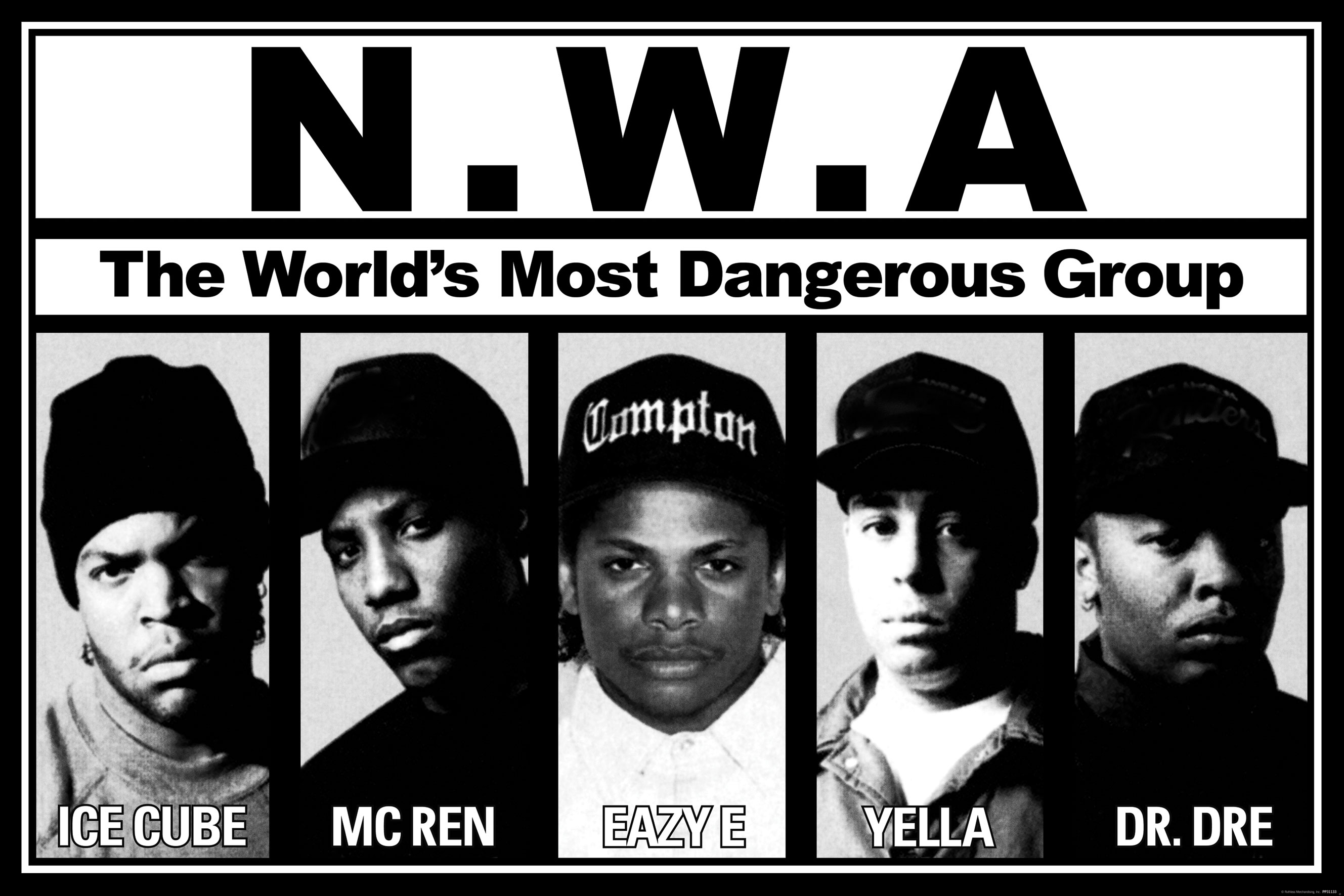 n, W, A, , Bw, Ice, Cube, Mc, Ren, Eazy, E, Yella, Dr, Dre, Hip, Hop, Rap Wallpaper