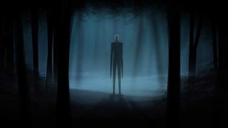 slender, Man, Creepy, Dark, Videogames, Dark, Horror, Trees, Forest HD Wallpaper Desktop Background