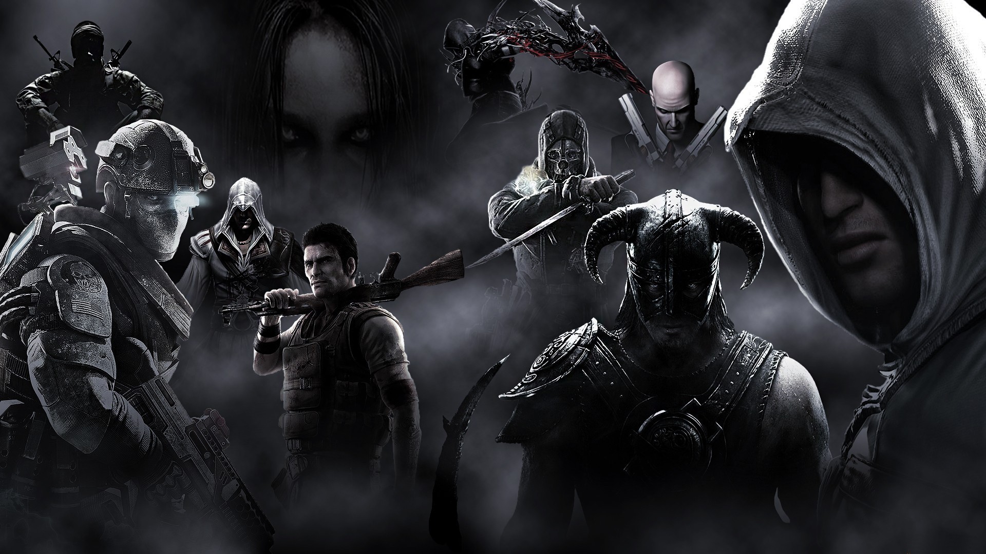 hitman, Assasins, Creed, Prototype, The, Elder, Scrolls, Skyrim, Dishonored, Dovahkiin, Ghost, Recon, Future, Soldier, Fear, Call, Of, Duty, Black, Ops Wallpaper
