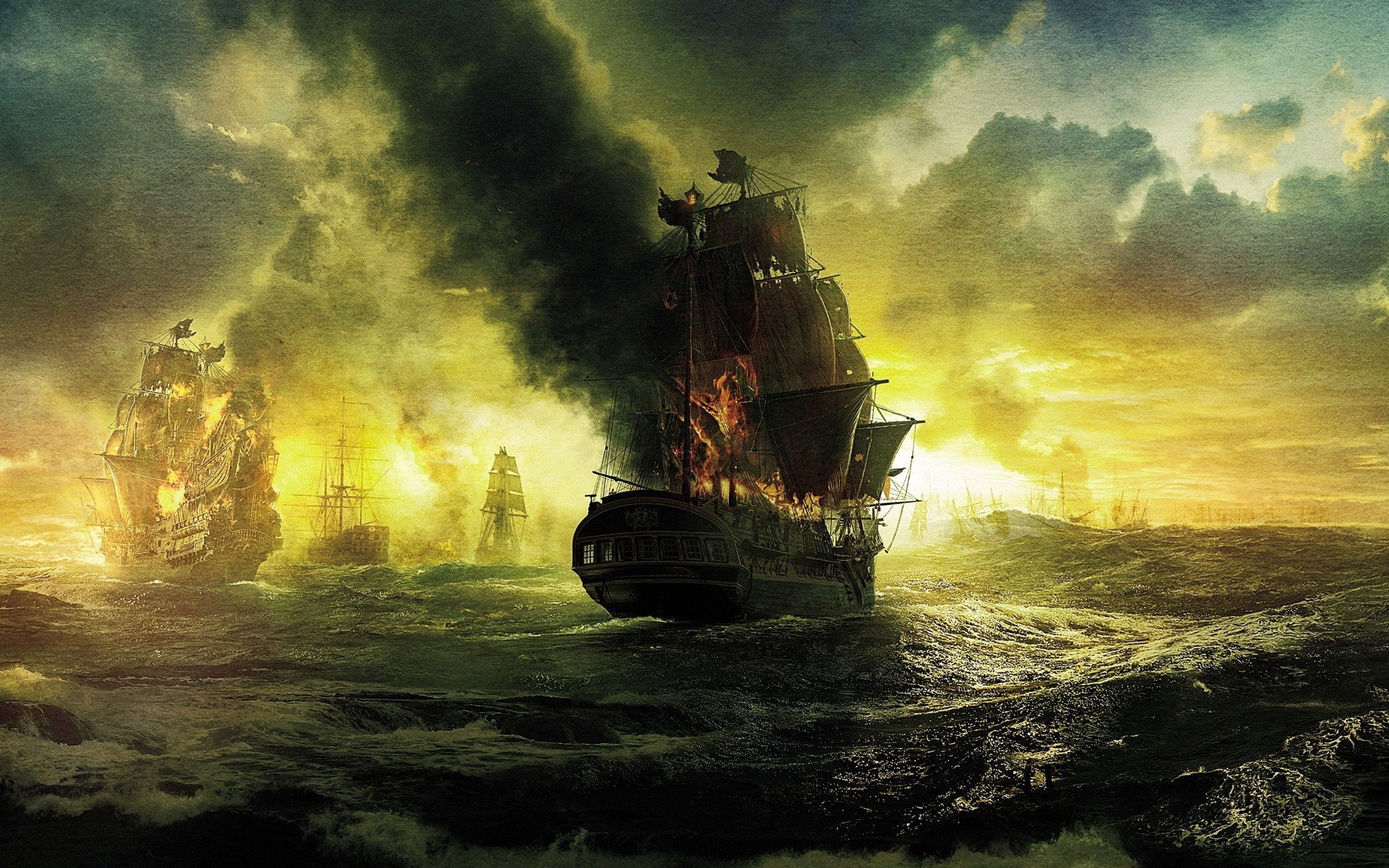 pirates, Of, The, Caribbean, Poster Wallpapers HD / Desktop and Mobile  Backgrounds, image size:2560x1600