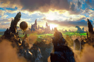 oz, The, Great, And, Powerful, 2013, Movie, Story, Air, Balloon, Clouds, Rock, Fantasy, Beauty, Magic