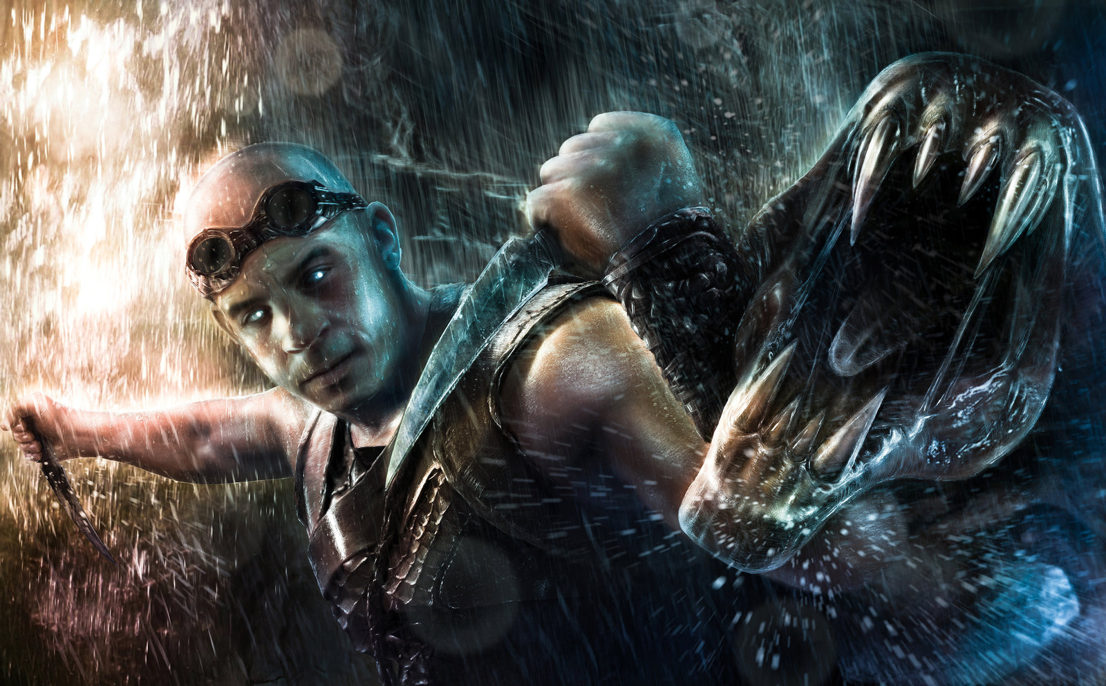 chronicles, Of, Riddick, Sci fi, Fantasy, Warrior, Monster, Battle Wallpaper