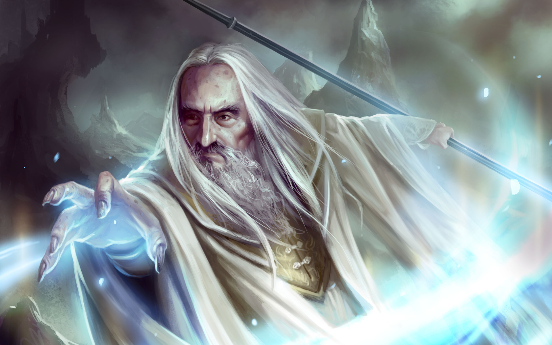 lord, Of, The, Rings, Magic, Saruman, Movies, Fantasy, Wizard, Lotr, Magic Wallpaper