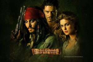 movies, Pirates, Of, The, Caribbean, Orlando, Bloom, Captain, Jack, Sparrow, Elizabeth, Swann