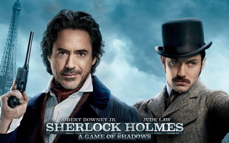 movies, Robert, Downey, Jr, Sherlock, Holmes, Jude, Law, Doctor, Watson, Sherlock, Holmes, A, Game, Of, Shadows HD Wallpaper Desktop Background