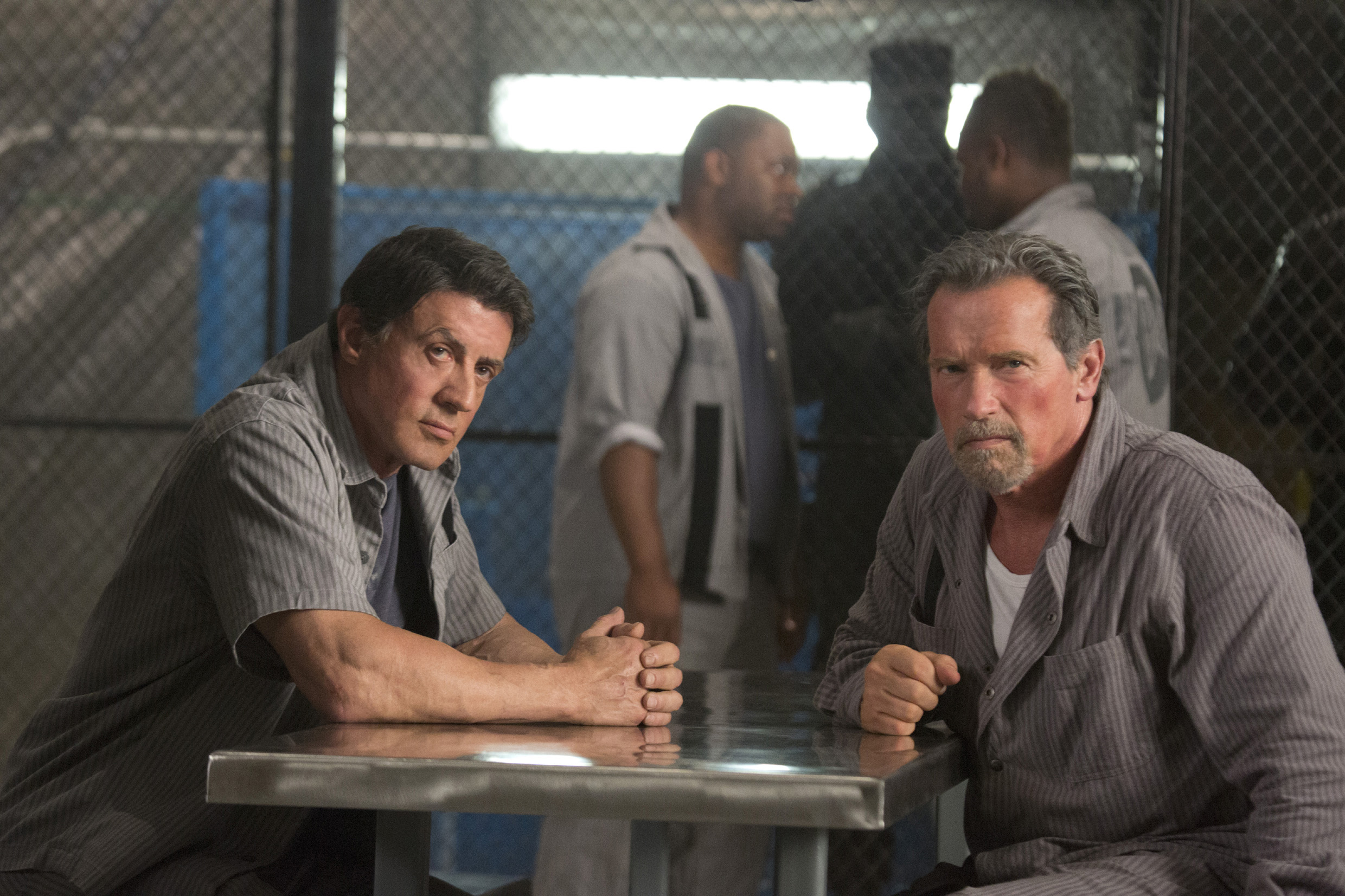 men, Arnold, Schwarzenegger, Sylvester, Stallone, Escape, Plan, Film