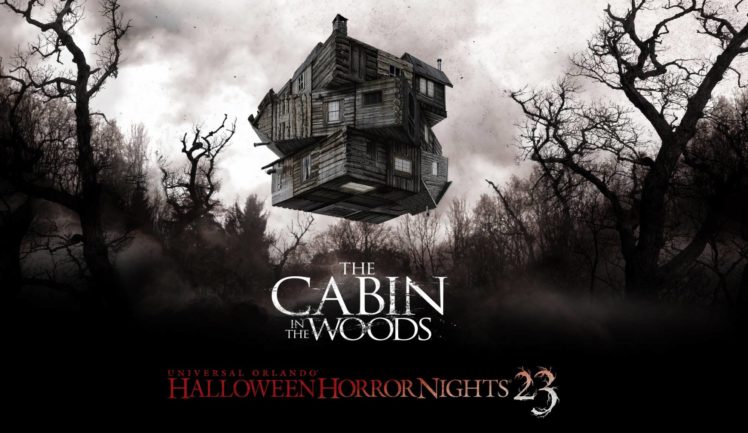 The Cabin In The Woods Dark Horror Cabin Woods Poster