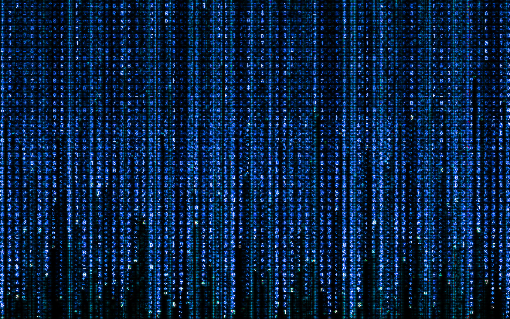 blue, The, Matrix, Code Wallpaper