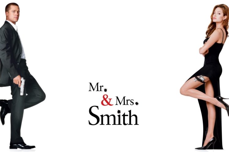 mr and mrs smith, Romantic, Comedy, Action, Mrs, Smith, Angelina, Jolie, Brad, Pitt, Poster HD Wallpaper Desktop Background