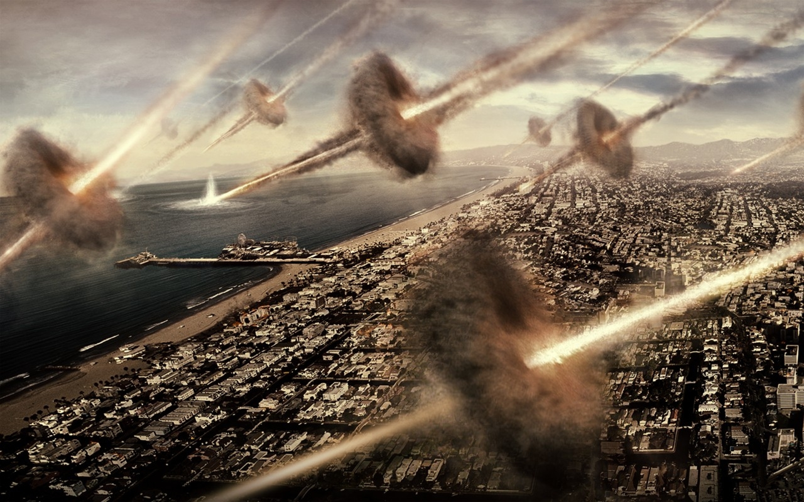 battle, Los, Angeles, Action, Sci fi, Drama, Apocalyptic, City Wallpaper