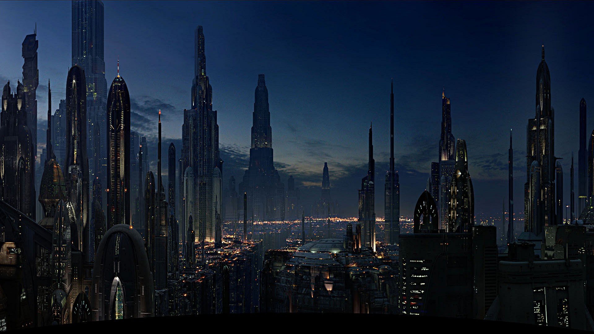 star, Wars, Cityscapes, Coruscant Wallpaper