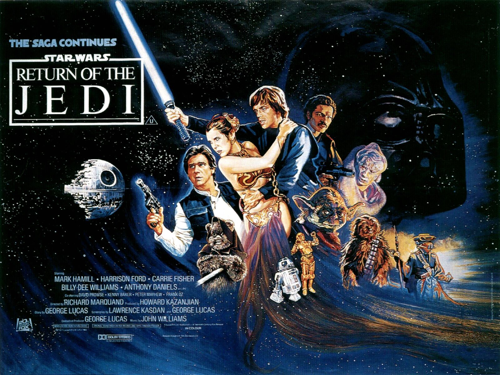 star, Wars, Return, Jedi, Sci fi, Futuristic, Movie, Film Wallpaper