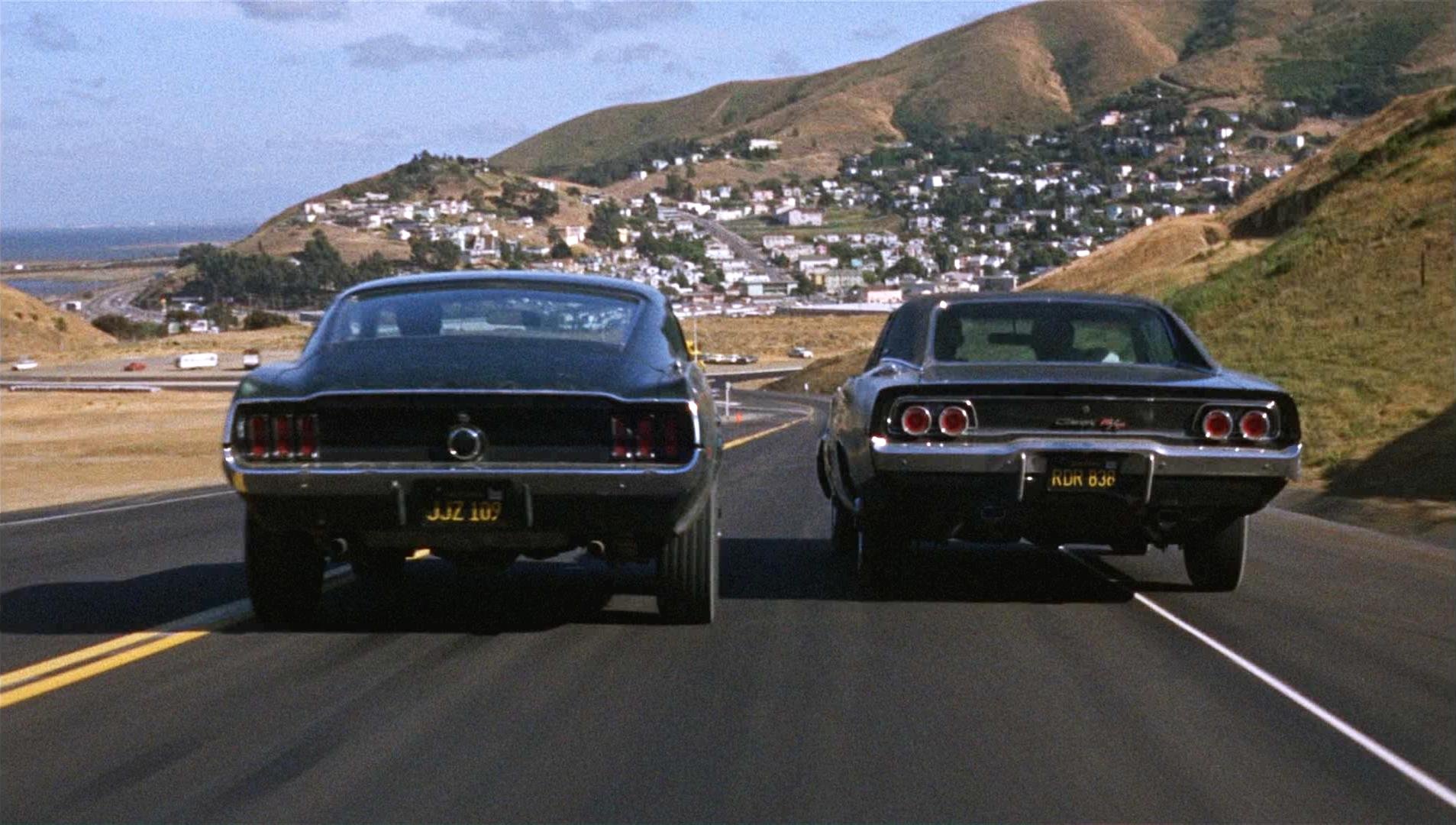 bullitt, Action, Crime, Mystery, Movie, Film, Dodge, Charger, Ford, Mustang, Muscle, Race, Racing Wallpaper
