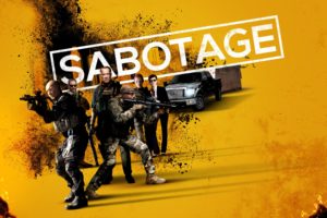 sabotage, Action, Crime, Drama, Movie, Film, Weapon, Gun, Poster