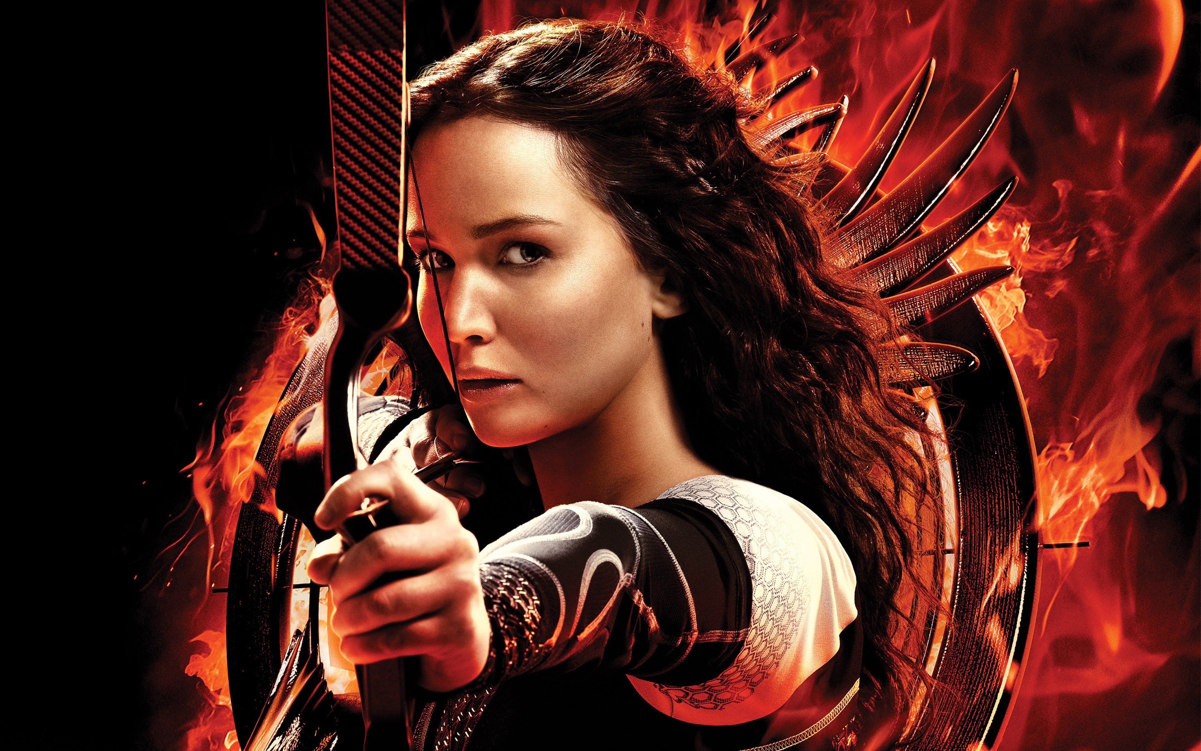katniss, In, The, Hunger, Games, Catching, Fire, 4000x2500, Jennifer, Lawrence Wallpaper