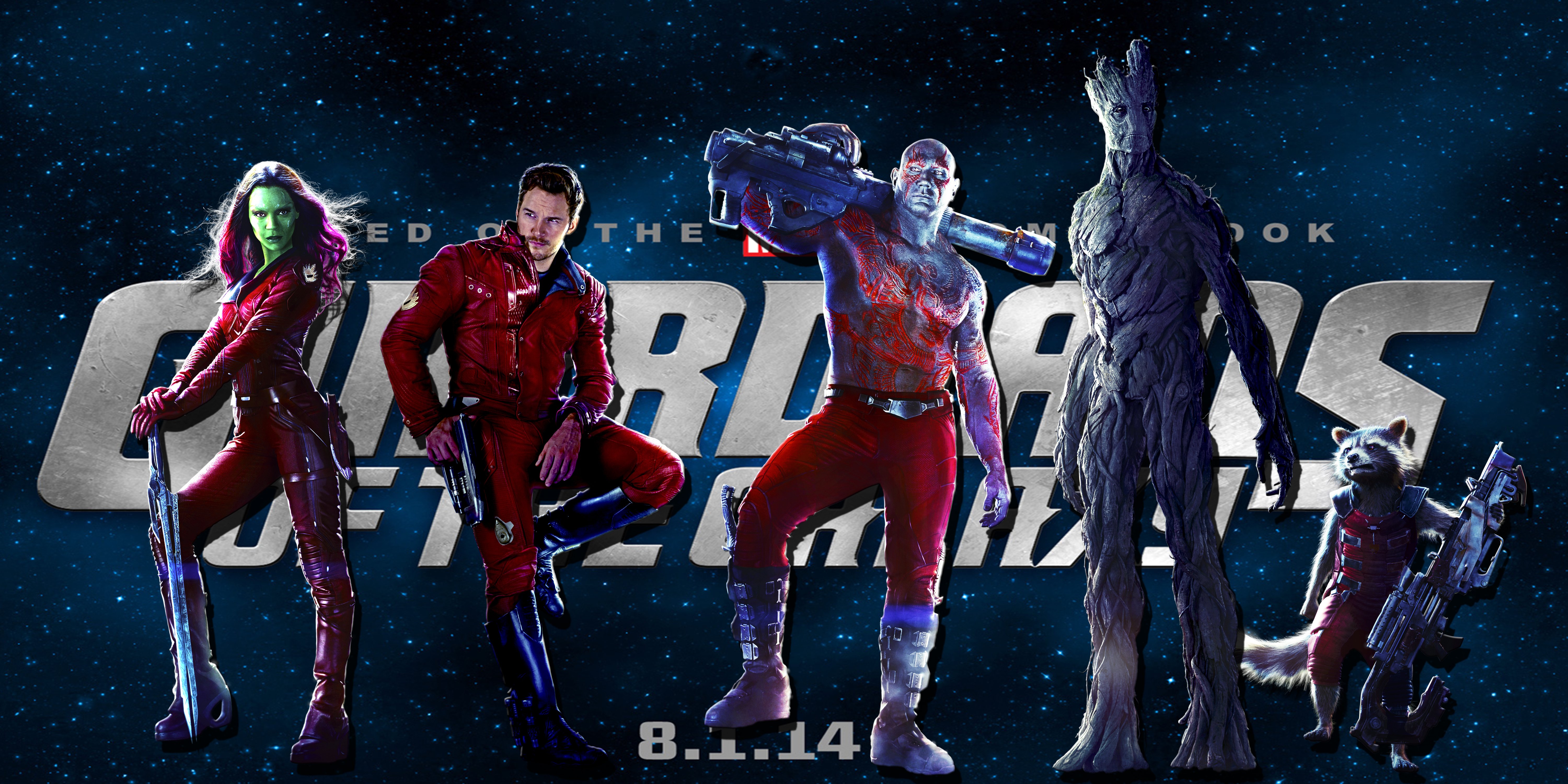 guardians, Of, The, Galaxy, Action, Adventure, Sci fi, Marvel, Futuristic Wallpaper