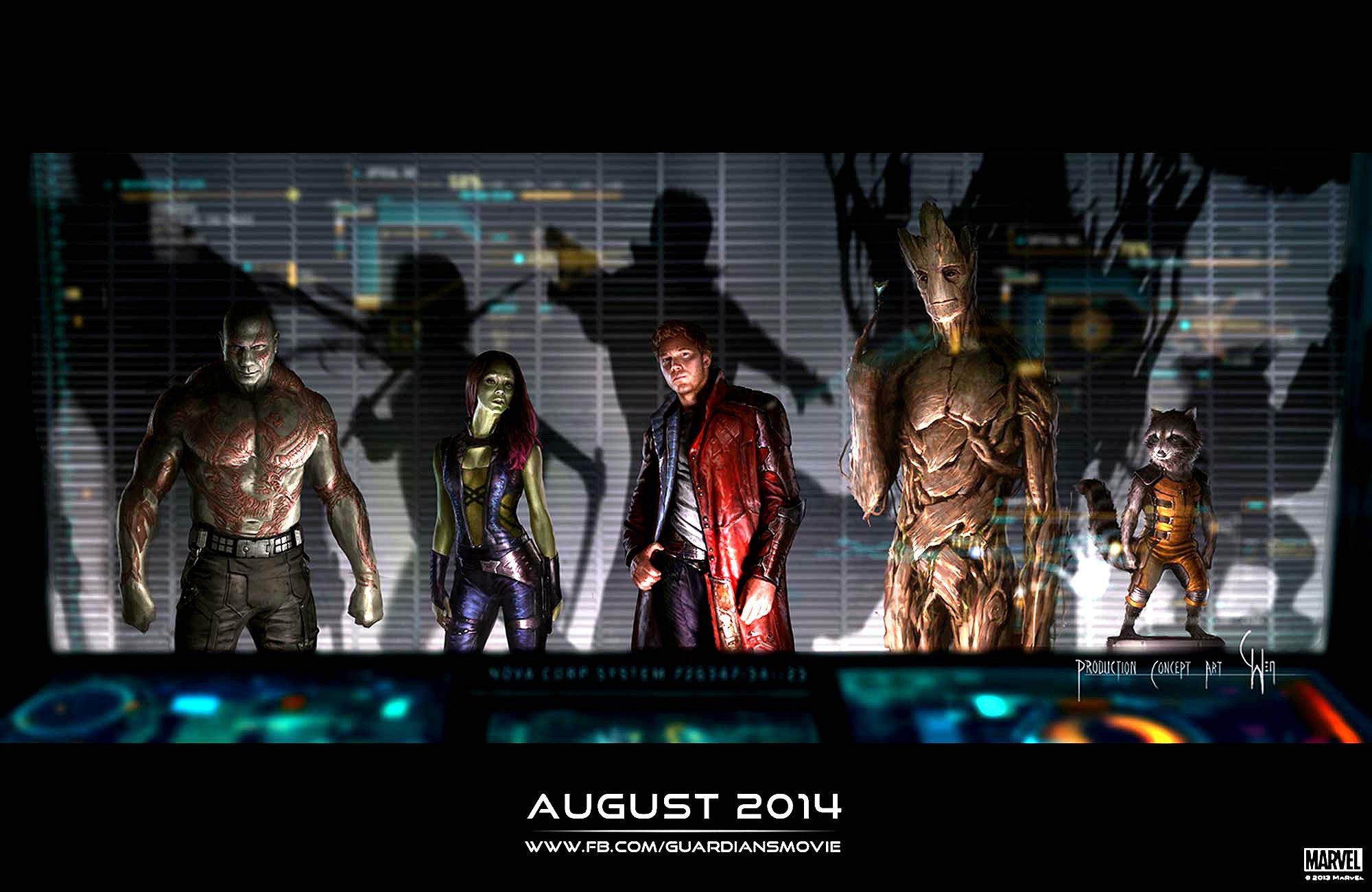 guardians, Of, The, Galaxy, Action, Adventure, Sci fi, Marvel, Futuristic Wallpaper