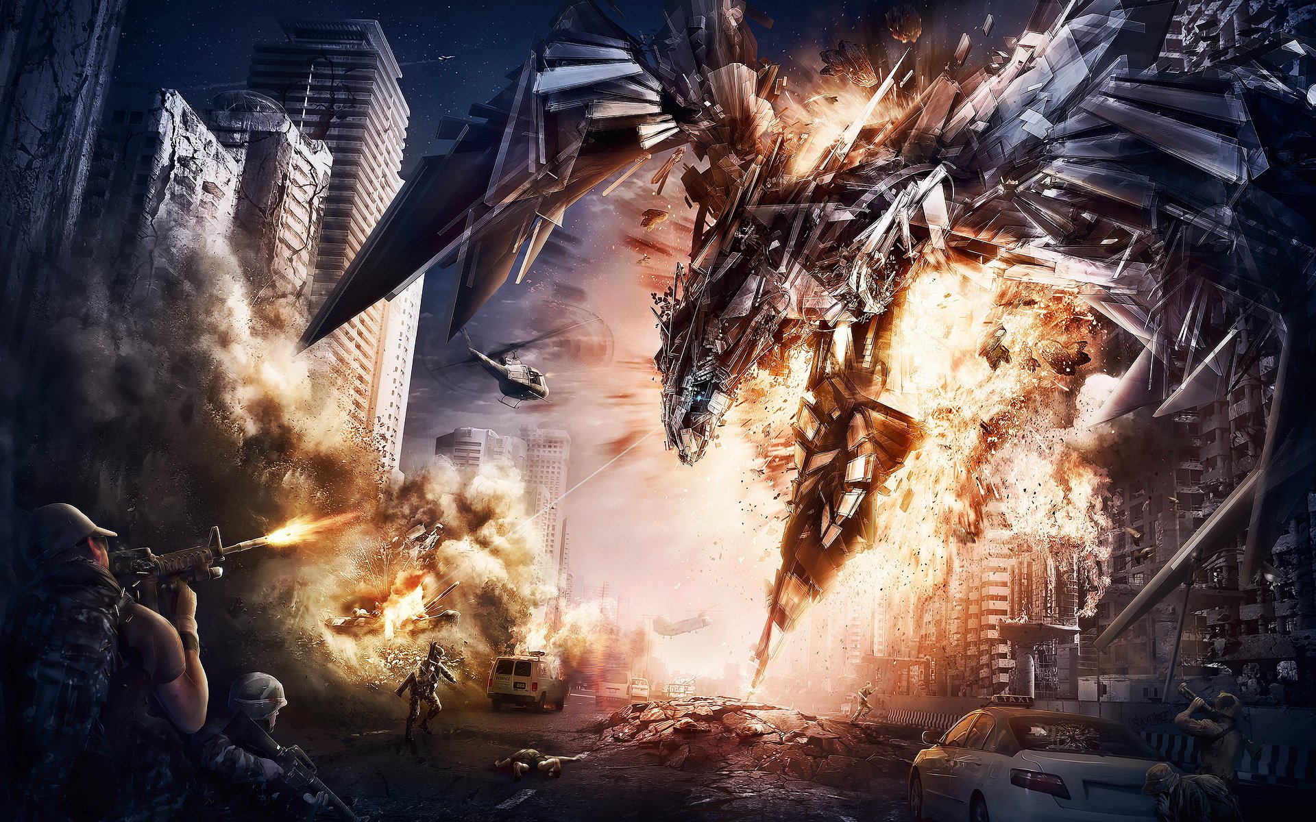 transformers, Age, Extinction, Action, Adventure, Sci fi, Mecha Wallpaper