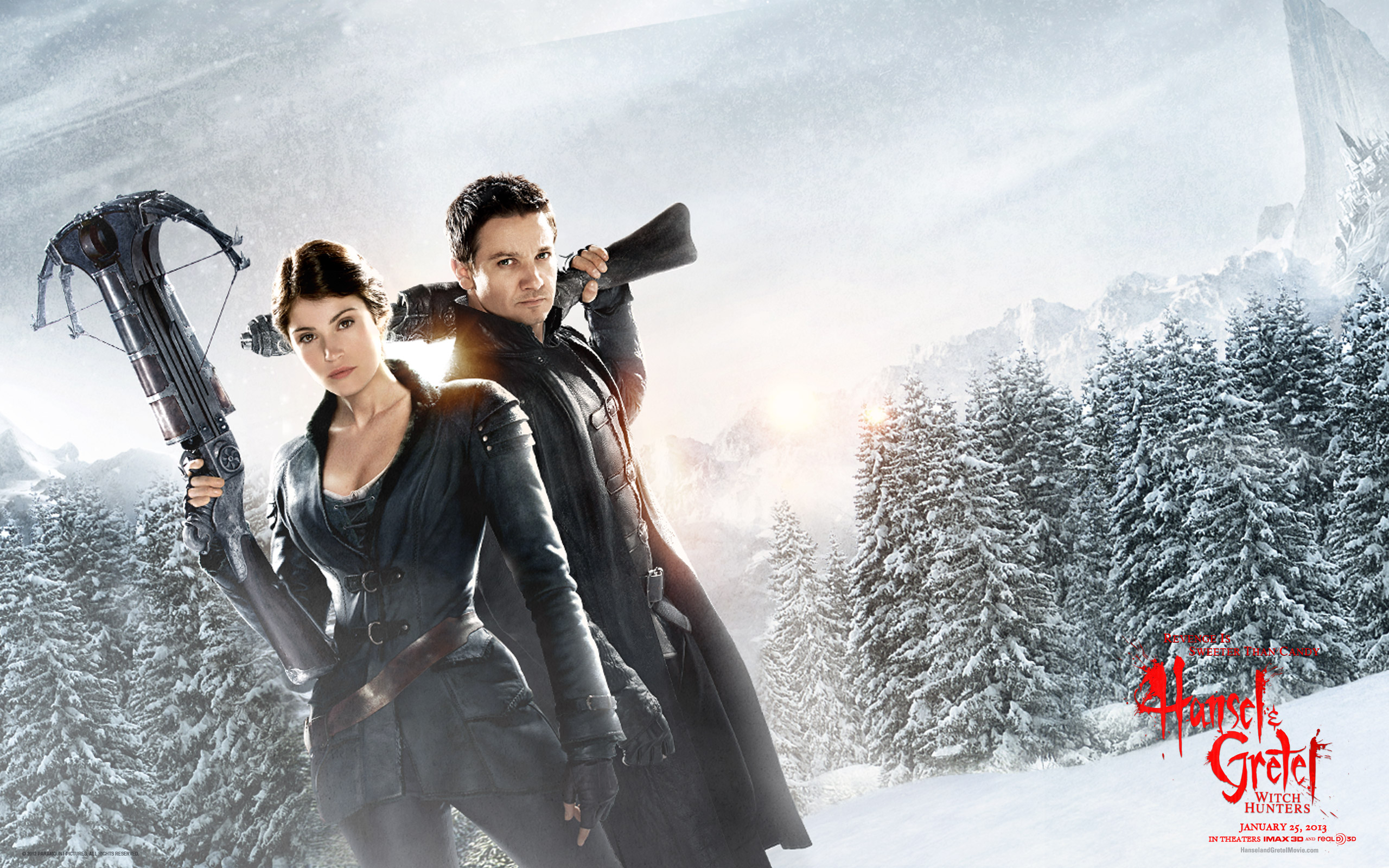 hansel, And, Gretel, Witch, Hunters, Weapons, Fantasy, Winter Wallpaper