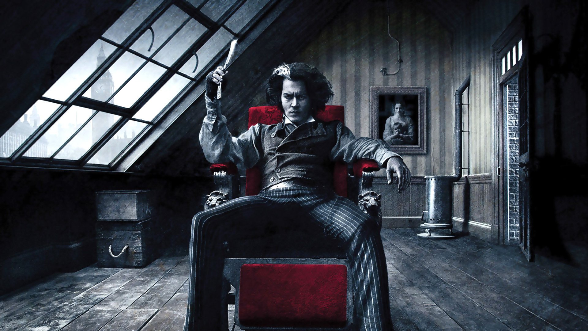 sweeney, Todd, Demon, Barber, Fleet, Street, Musical, Thriller, Drama, Horror Wallpaper