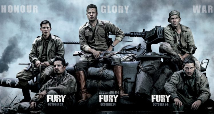 fury, Action, Drama, War, Brad, Pitt, Military, Tank HD Wallpaper Desktop Background