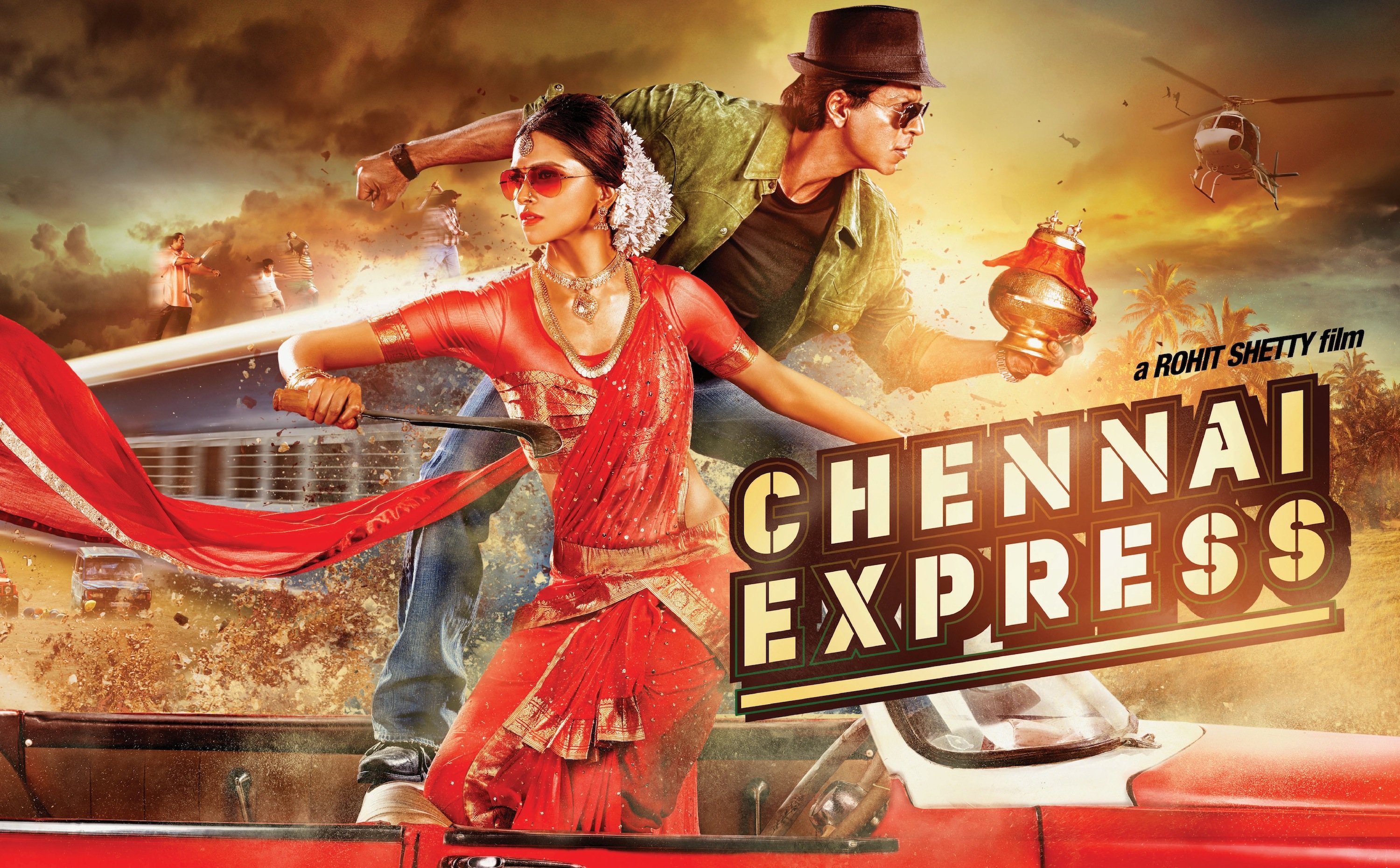 chennai, Express, Deepika, Padukone, Bollywood, Action, Comedy, Romance Wallpaper