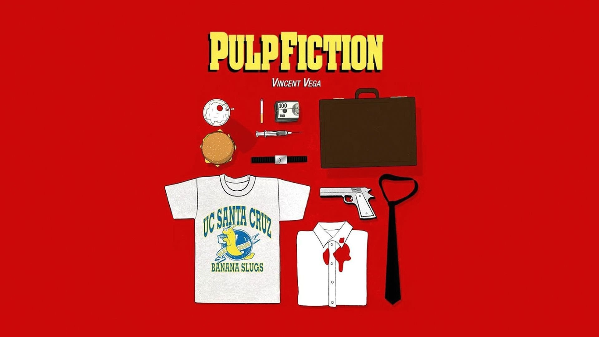 pulp, Fiction, Crime, Thriller, Drama, Comedy Wallpaper