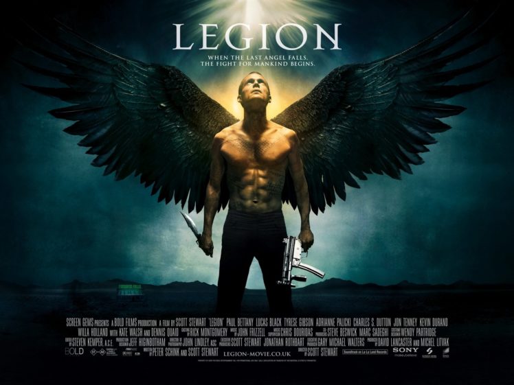 legion, Action, Fantasy, Horror, Apocalyptic, Supernatural, Angel, Poster HD Wallpaper Desktop Background