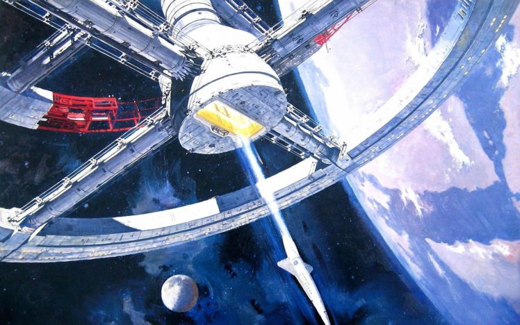 2001, Space, Odyssey, Sci fi, Mystery, Futuristic, Spaceship HD Wallpaper Desktop Background
