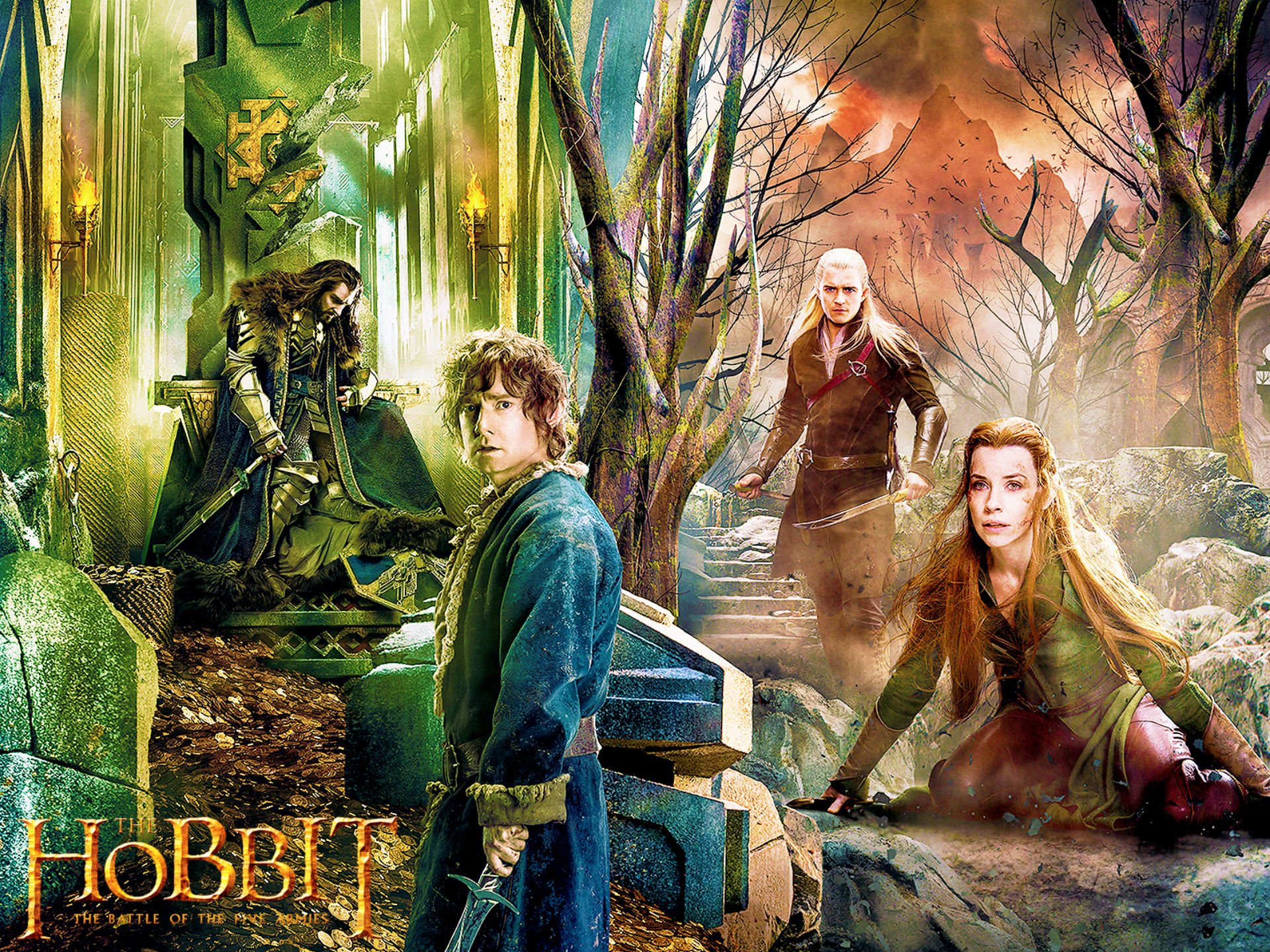 hobbit, Battle five armies, Lotr, Lord, Rings, Fantasy, Adventure, Battle, Armies Wallpaper