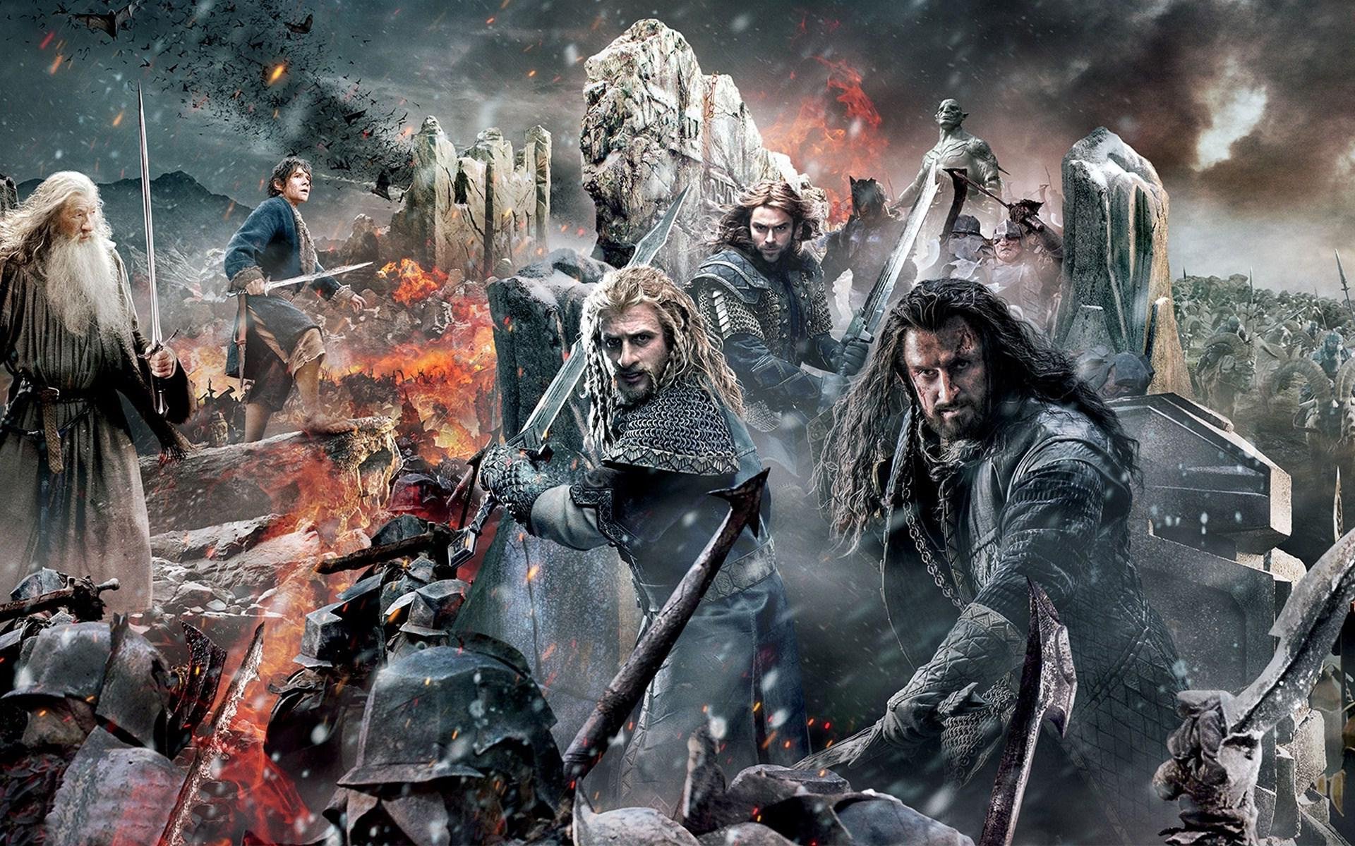 hobbit, Battle five armies, Lotr, Lord, Rings, Fantasy, Adventure, Battle, Armies Wallpaper