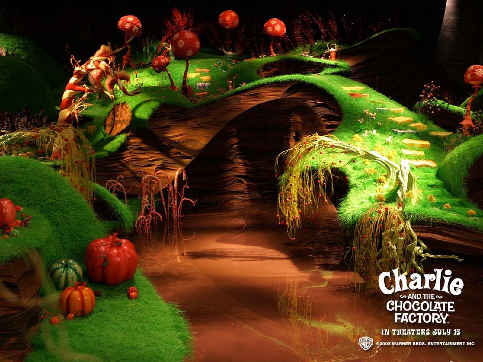 charlie chocolate factory, Depp, Adventure, Comedy, Family, Fantasy, Charlie, Chocolate, Factory, Musical Wallpaper