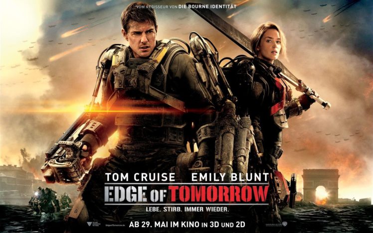 edge, Of, Tomorrow, Action, Sci fi, Warrior, Military, Thriller, Poster HD Wallpaper Desktop Background