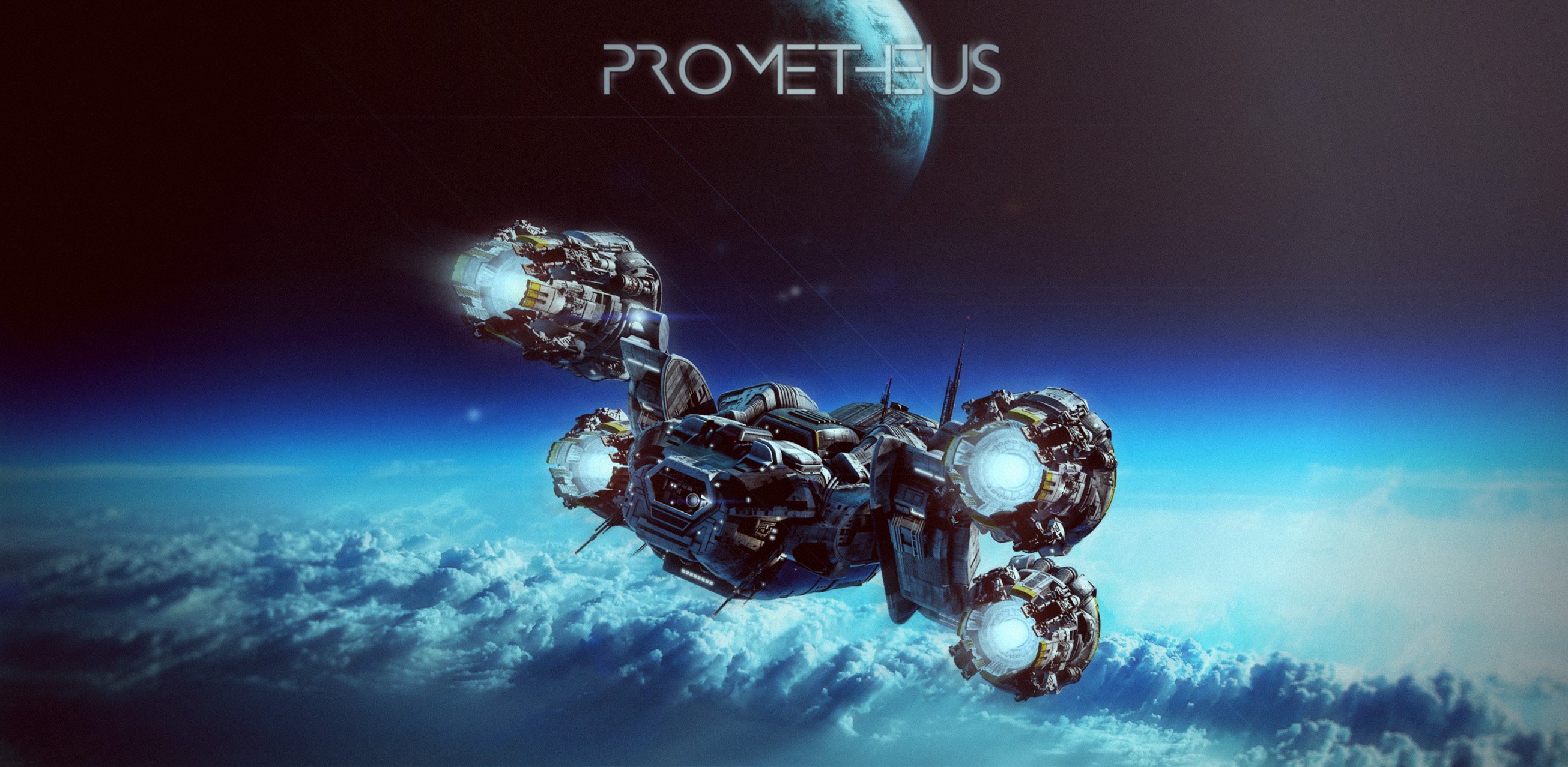 prometheus, Adventure, Mystery, Sci fi, Futuristic, Poster, Spaceship Wallpaper