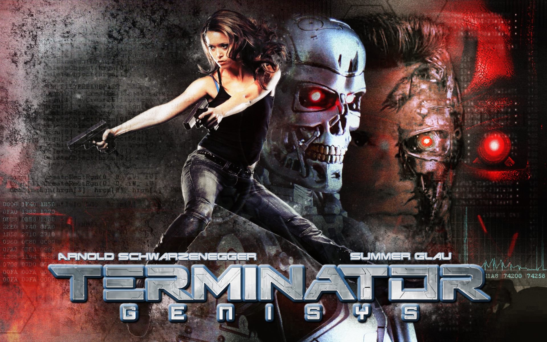 terminator, Genisys, Sci fi, Action, Robot, Cyborg, Futuristic, Genisis, Adventure, 1genisys, Warrior Wallpaper