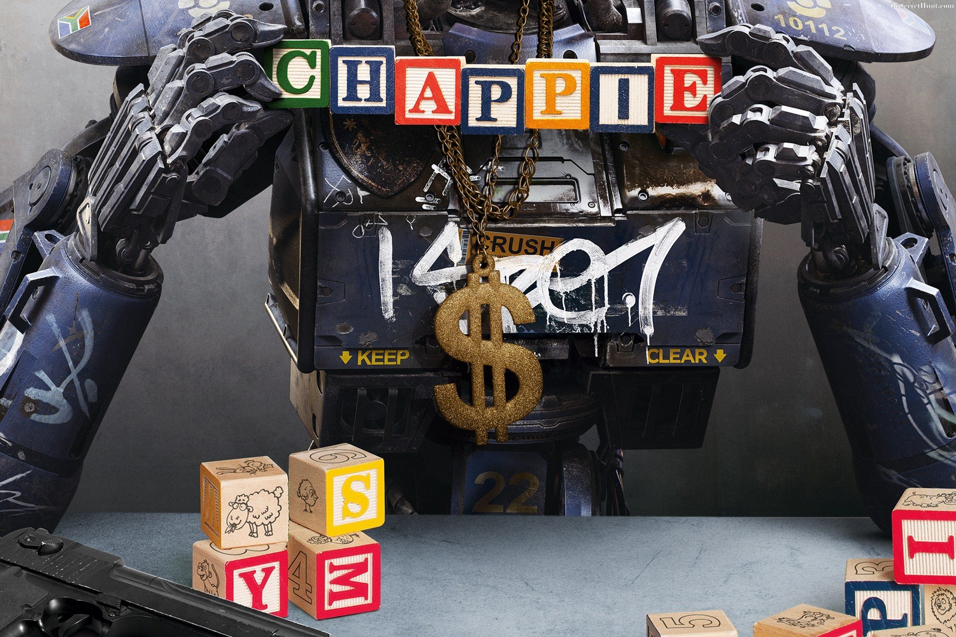 chappie, Sci fi, Futuristic, Action, Thriller, Robot, Technics, Science, Technology, 1chappie Wallpaper