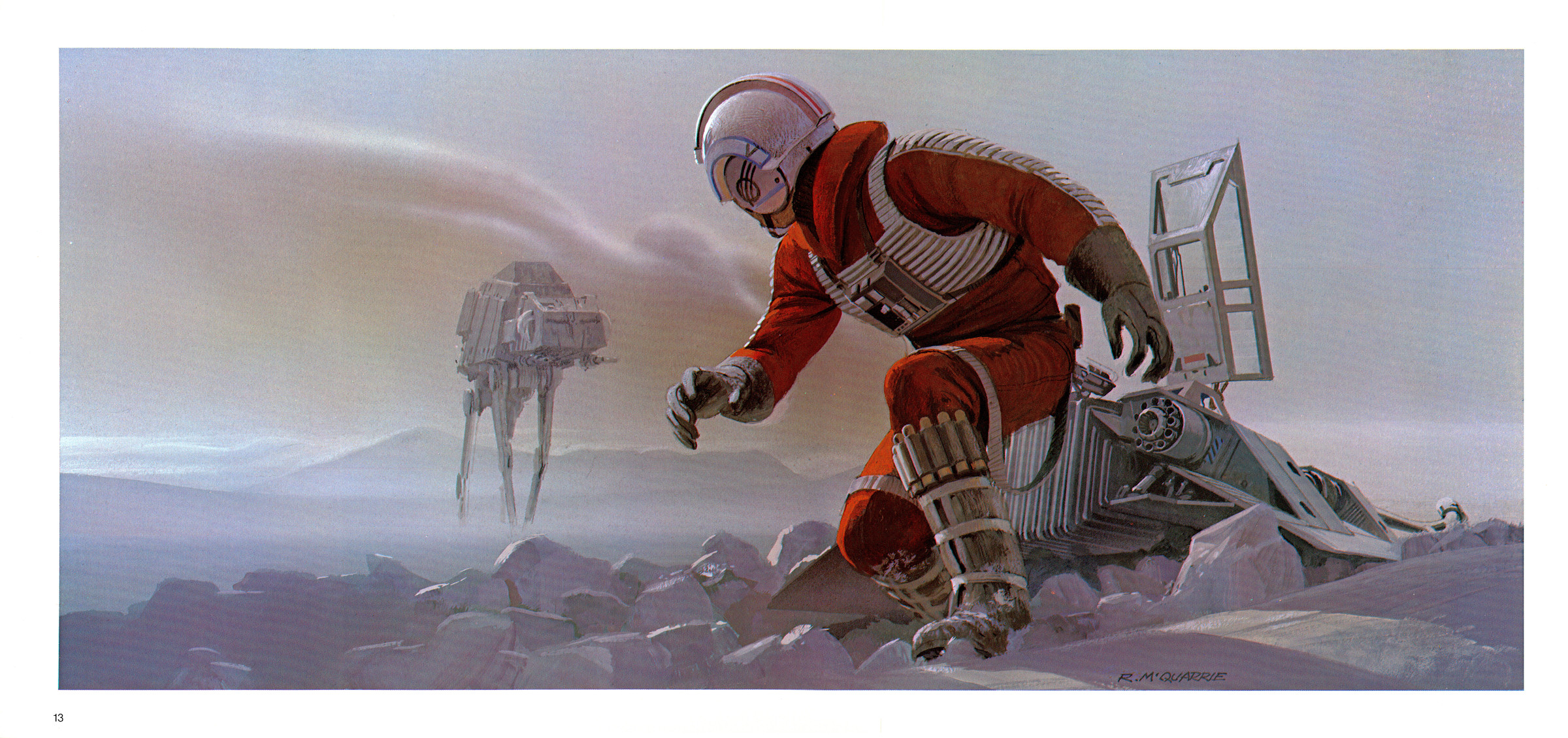 star, Wars, Luke, Skywalker, Hoth, Snow, Speeder, Ralph, Mcquarrie Wallpaper