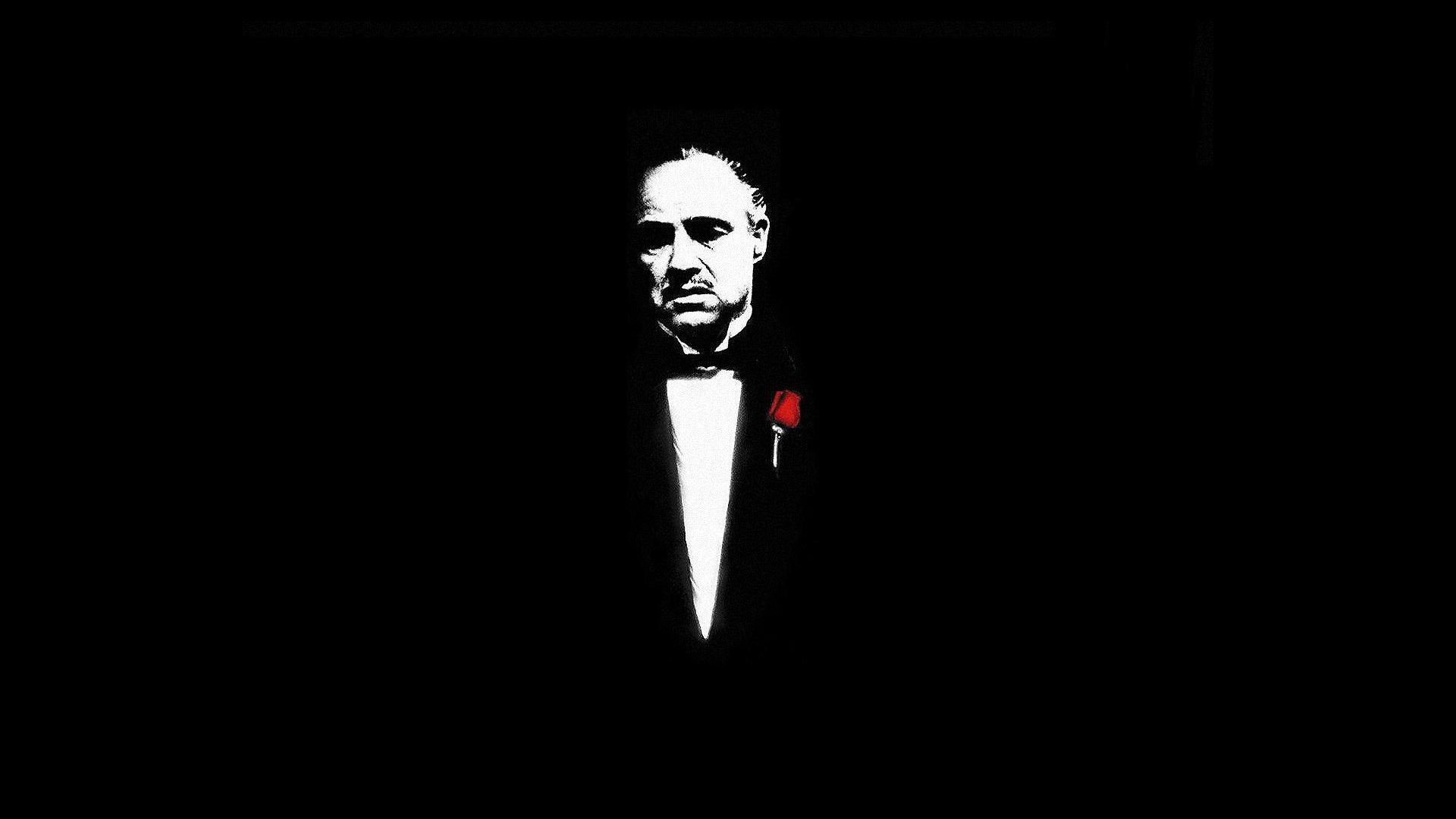 the, Godfather, Black, Background Wallpaper
