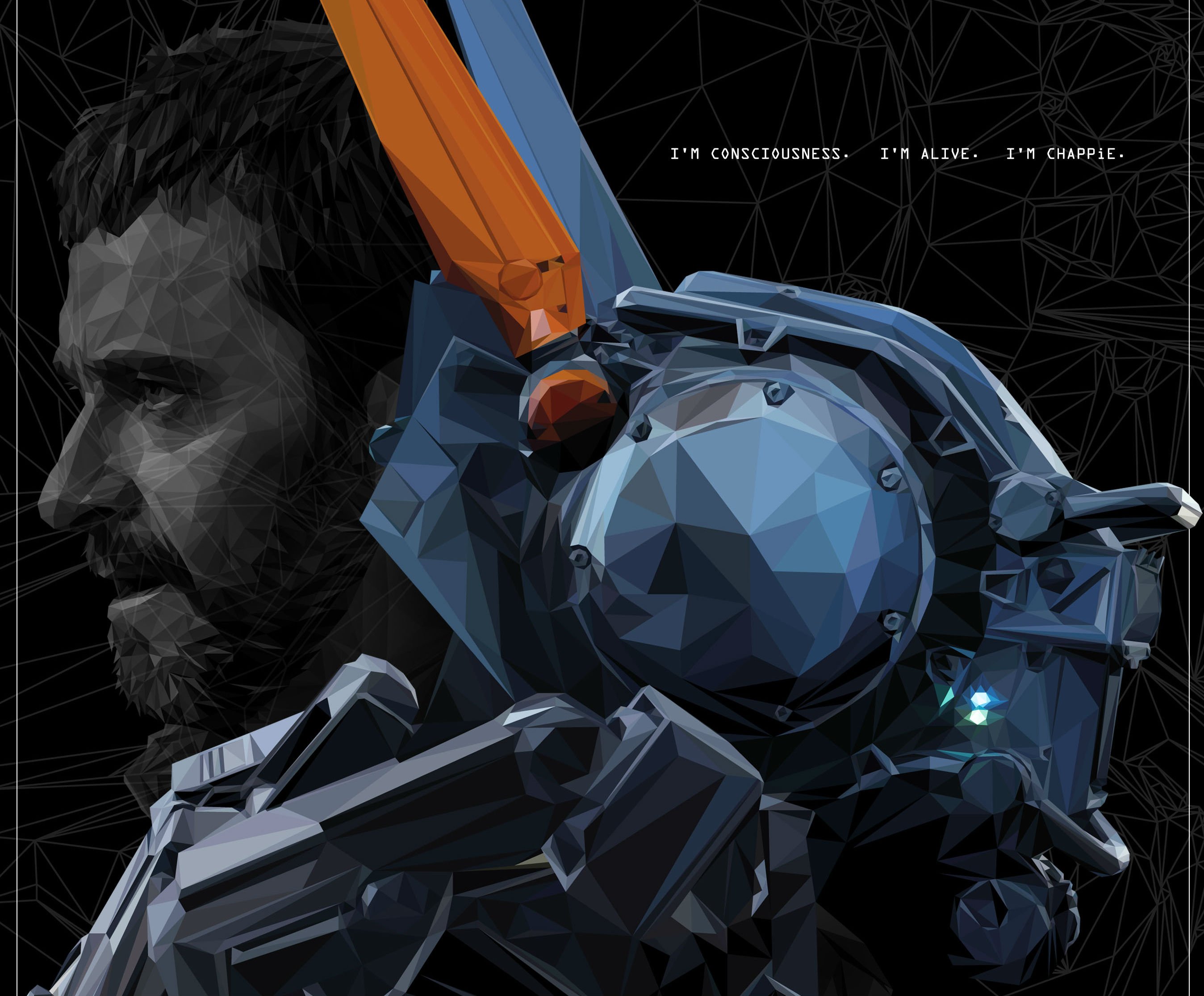 chappie, Sci fi, Futuristic, Action, Thriller, Robot, Cyborg, Action, 1chappie Wallpaper